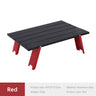 Mesa de picnic plegable, ligera, portátil y ultraligera, de aluminio, para acampar y hacer senderismo al aire libre.