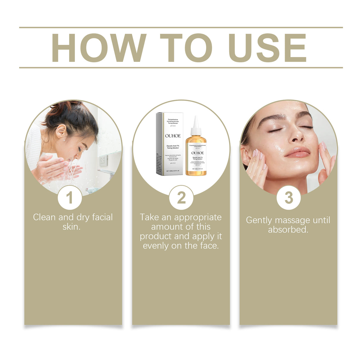 Glycolic Acid 7% Moisturizing Toner, Remove Acne, Improve Skin Condition And Rejuvenate Skin Toner Essence - V.I.P Digital Presence