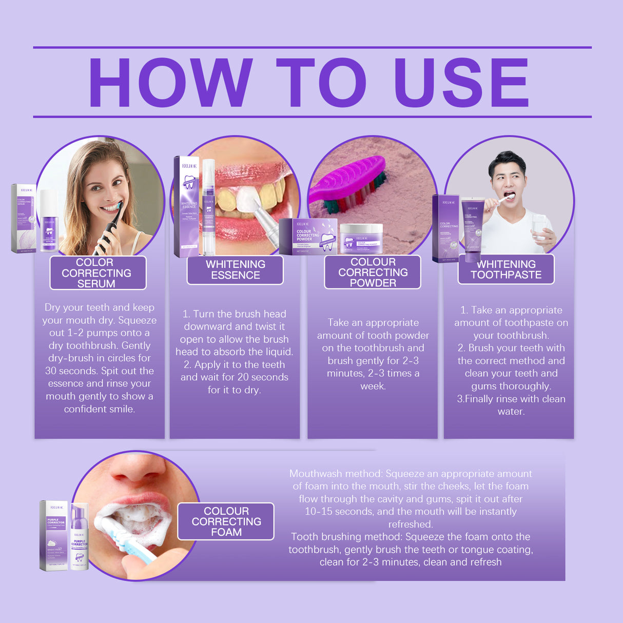 Purple Toned Teeth Set Clean Teeth Fresh Breath Care Mouth Clean Mouth Care - V.I.P Digital Presence