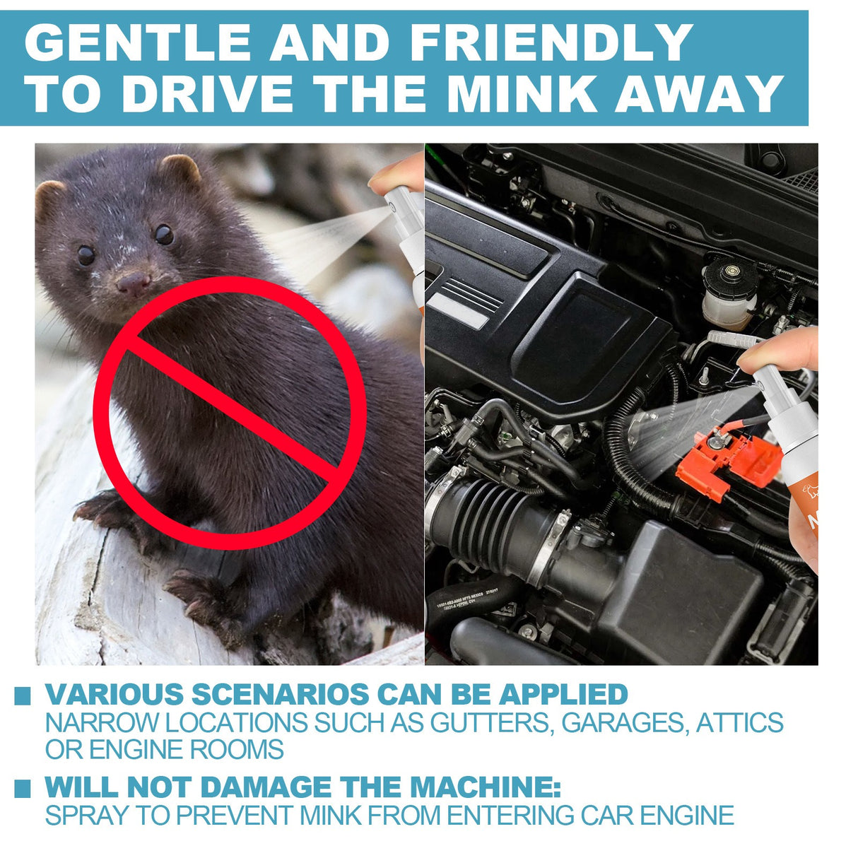 Yegbong Wild Animals Repellent Plant Formula Animal Repeller Outdoor Insect Marten Mouse Repellent - V.I.P Digital Presence