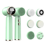 6-In-1 Hot And Cold Facial Cleanser Display Cleansing Brush Ultrasonic Facial Cleanser Pore Cleaning Silicone Beauty Instrument - V.I.P Digital Presence