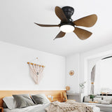 29 Inch Low Profile Flush Mount Ceiling Fan with Light Reversible Motor Remote Control - V.I.P Digital Presence