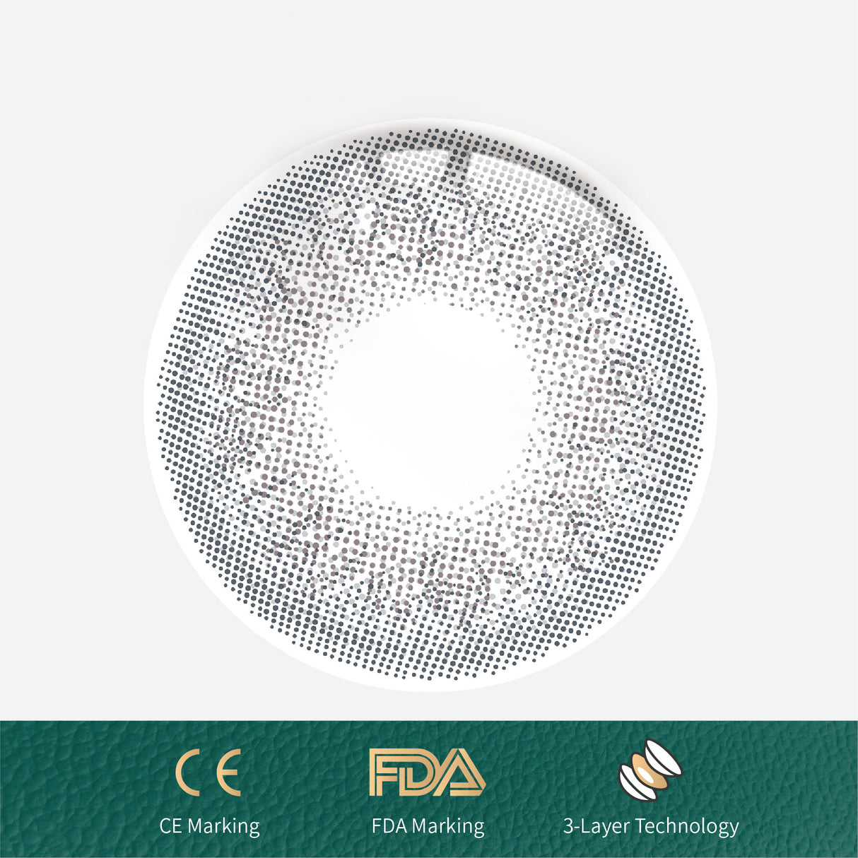 1Pcs FDA Certificate Eyes Beautiful Pupil Colorful Girl Cosplay Contact Lenses GRAY - V.I.P Digital Presence