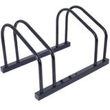 2 bicycle parking racks 22-28 inch wheel supports, maximum tire width 2.15 inches, black painted - V.I.P Digital Presence