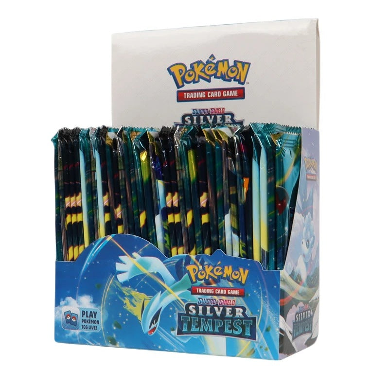 Caja ciega de cartas de Pokémon Darkness, bolsa plateada para robar cartas de Pokémon