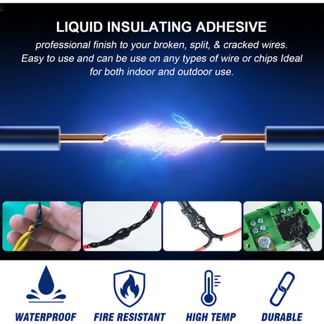 EELHOE Insulating Glue Liquid Tape Waterproof Instead Of Heat-Receiving Tube Electrical Tape Liquid Tape Temperature Resistant Flame Retardant Glue - V.I.P Digital Presence