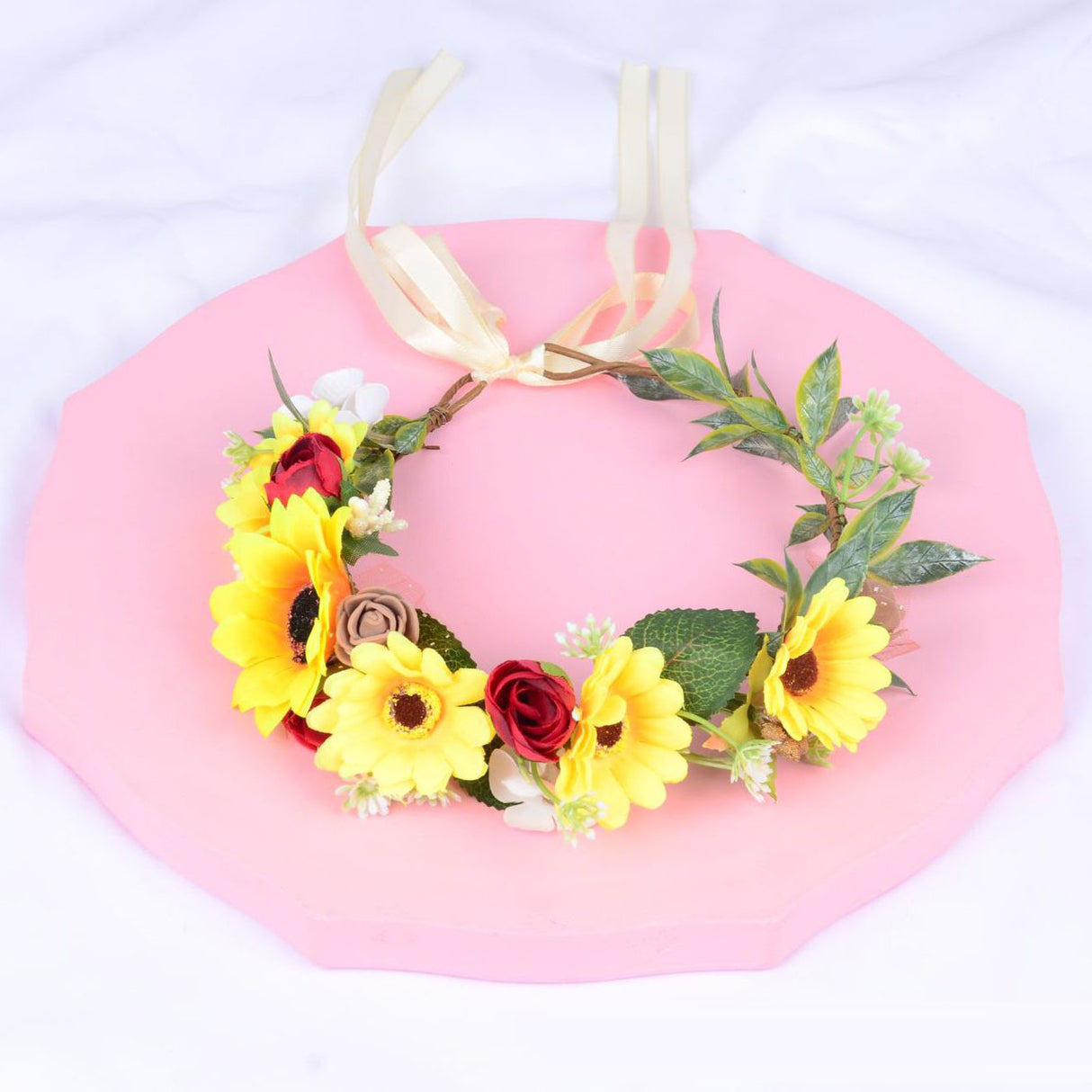 Korean style flower garland headwear sunflower children's performance scenic area decoration headwear hair accessories sunflower - V.I.P Digital Presence