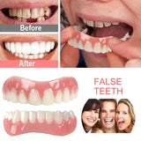 Silicone Upper/Lower False Teeth Perfect Laugh Veneers Dentures Paste Oral Hygiene Tools Fake Teeth Instant Smile Teeth Cosmetic - V.I.P Digital Presence