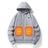 European and American zipper cardigan heating hoodie intelligent hooded five zone heating jacket outdoor warm electric clothing for men - V.I.P Digital Presence