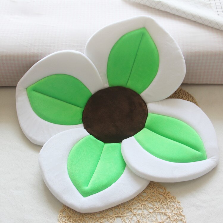 Alfombrilla de baño para bebé de 80 cm, diseño de flores, para bañera, lavabo, ducha infantil segura, plegable, con almohadillas de seguridad para asiento de pétalos. 