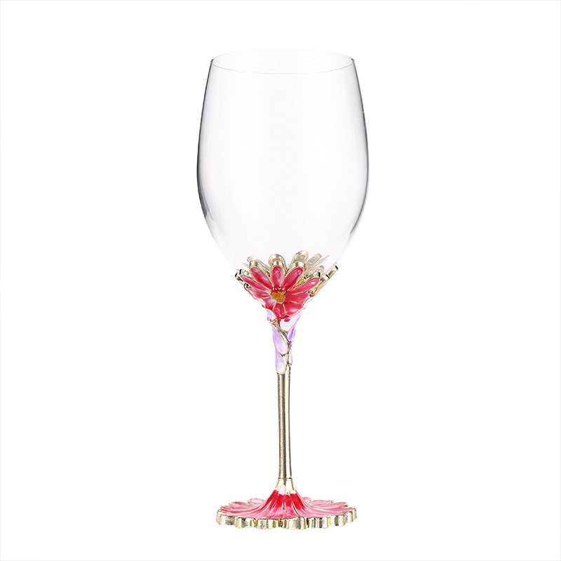 European enamel red wine glass gift cup - V.I.P Digital Presence