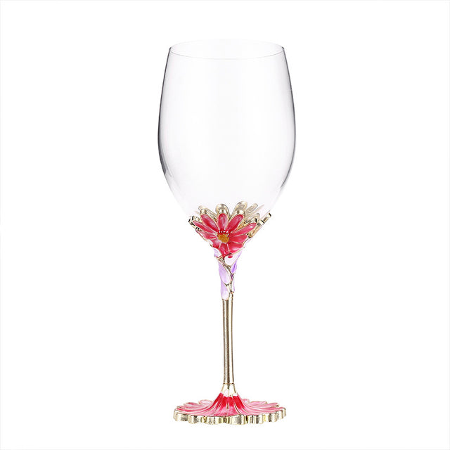 European enamel red wine glass gift cup - V.I.P Digital Presence
