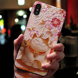 Eqvvol Cute 3D Emboss Cartoon Patterned Phone Case For iphone X 8 7 6 6S Plus Cases Soft Silicone Cover For iphone 5 5s SE Coque - V.I.P Digital Presence
