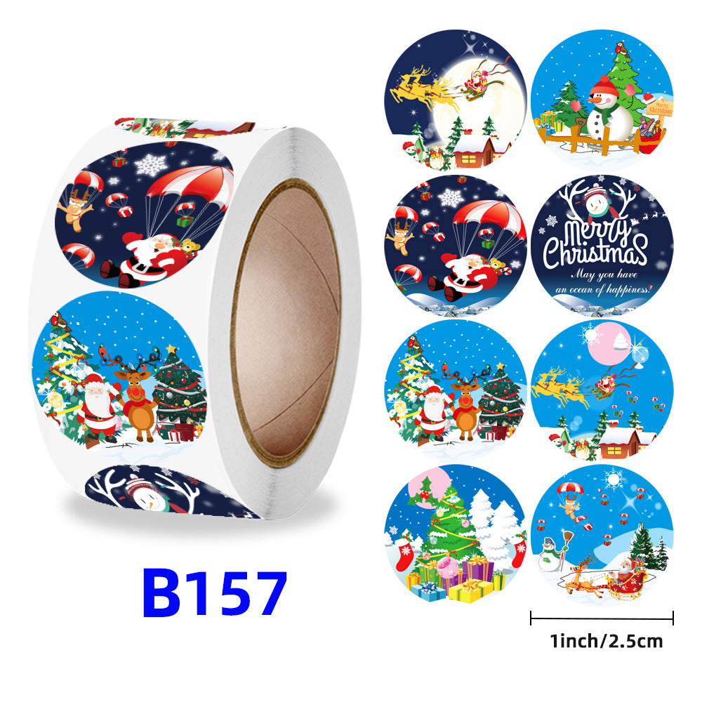 Christmas gift stickers decorative sealing sticker Merry Christmas Reward Self-adhesive labels Children's Day party - V.I.P Digital Presence