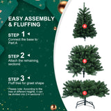 5FT PVC Green Memory Wire Christmas tree - V.I.P Digital Presence
