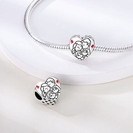 Family and Friendship Series Love Bead Pendant DIY Bracelet Necklace - V.I.P Digital Presence