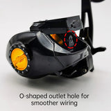 7.2:1 Digital Fishing Baitcasting Reel With Accurate Line Counter Large Display Bite Alarm Counting or Carbon Sea Fishing Rod - V.I.P Digital Presence