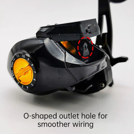 7.2:1 Digital Fishing Baitcasting Reel With Accurate Line Counter Large Display Bite Alarm Counting or Carbon Sea Fishing Rod - V.I.P Digital Presence