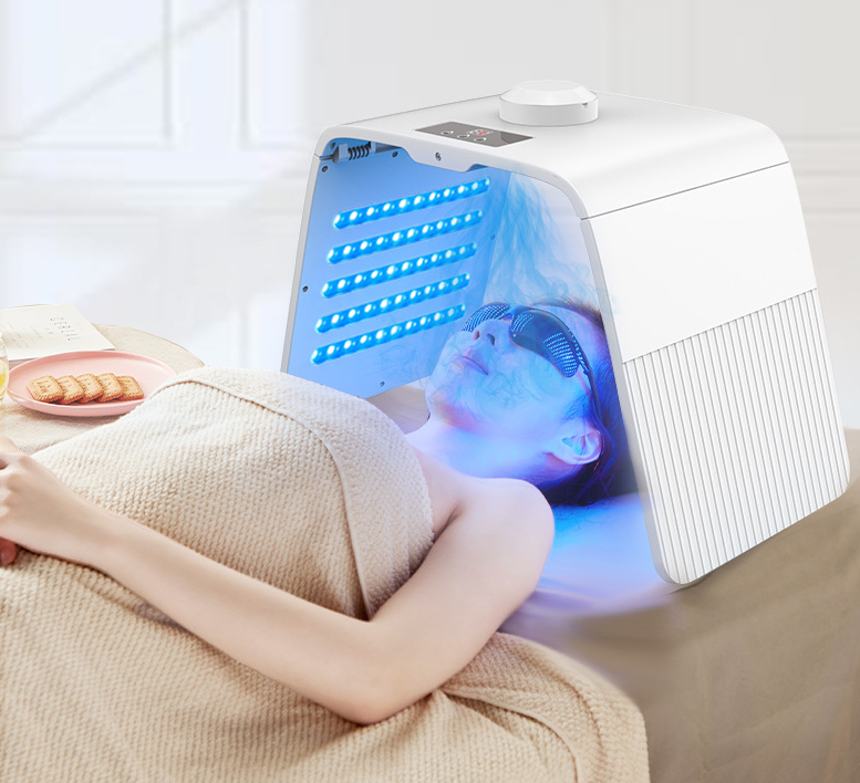 Household beauty rejuvenation spectrometer LED7 color light spray foldable photon rejuvenation instrument - V.I.P Digital Presence