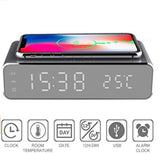 Wireless charging time display thermometer alarm clock wireless charging - V.I.P Digital Presence