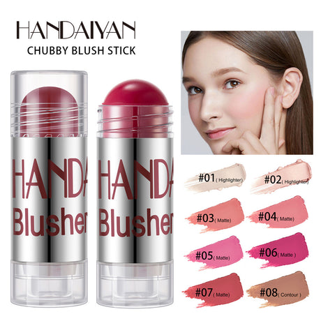 HANDAIYAN Chubby Crayon Blush Stick Moisturizing And Smooth Rouge Pen Blush Strip Cream Blush Stick Rouge - V.I.P Digital Presence