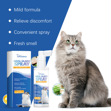 Cat Anal Gland Odor Removal Spray, Fresh Odor Removal After Cleaning Spray For Cats - V.I.P Digital Presence