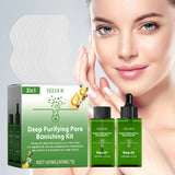 Deep Purifying Pore Banishing Kit, Pore Thinning And Blackhead Remover Moisturizing Essence