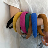 Candy colored velvet with wide edge sponge headband flocking - V.I.P Digital Presence
