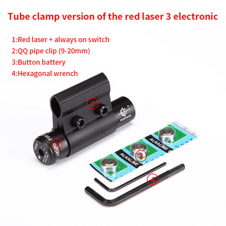 Mini Infrared Laser Sight Adjustable Red Laser Sight Up And Down, Left And Right, Card Slot Width Interchangeable - V.I.P Digital Presence