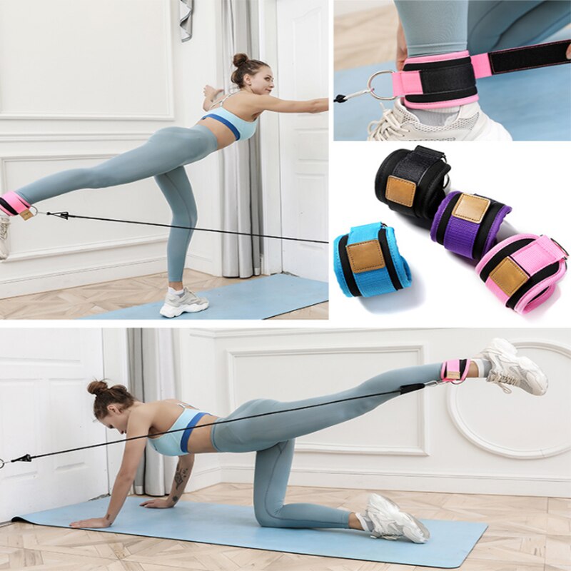Resistance Bands with Ankle Straps Cuff with Cable for Attachment Booty Butt Thigh Leg Pulley Strap Lifting Fitness Exercise - V.I.P Digital Presence