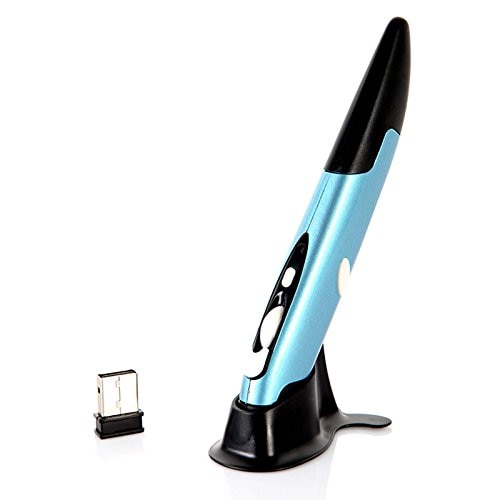 Ratón óptico inalámbrico con bolígrafo y ratón para tableta, portátil, PC de escritorio, nuevo mini ratón USB de 2,4 GHz