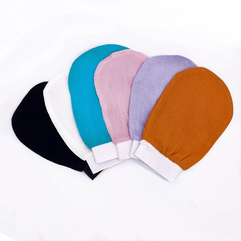 Medium fine sand, viscose fiber, silk like scrub gloves, shower towels, and special scrub mud that does not harm the skin - V.I.P Digital Presence