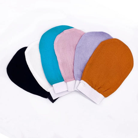 Medium fine sand, viscose fiber, silk like scrub gloves, shower towels, and special scrub mud that does not harm the skin - V.I.P Digital Presence