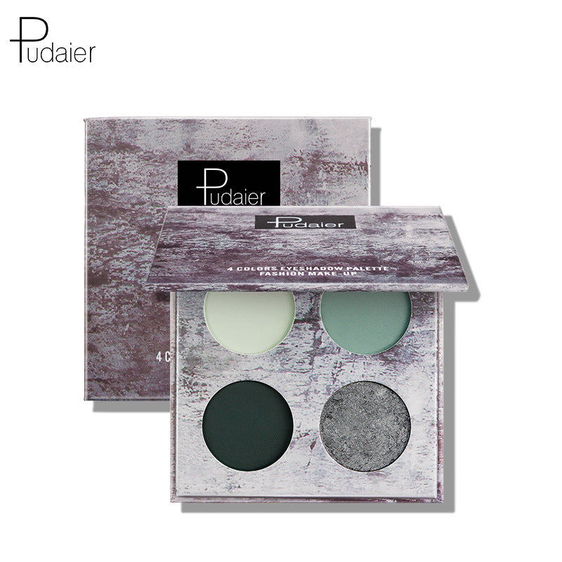 Pudaier Ink Landscape Four-color Eyeshadow Palette Matte Pearlescent Waterproof and Sweatproof Eyeshadow Makeup - V.I.P Digital Presence