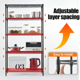 Wire frame metal storage rack adjustable rack, vertical storage rack unit (white, 36L x 14W x 71H) - V.I.P Digital Presence