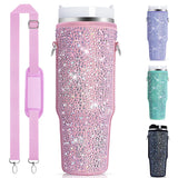 Diamond Mug Sleeves For  Portable Water Kettle Carrier Holder Bag With Straps Outdoor Drinkware Accessory - V.I.P Digital Presence