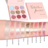 CmaaDu 9 Shades of Glitter Eyeshadow Makeup Matte and Metallic Glitter Glitter Powder - V.I.P Digital Presence