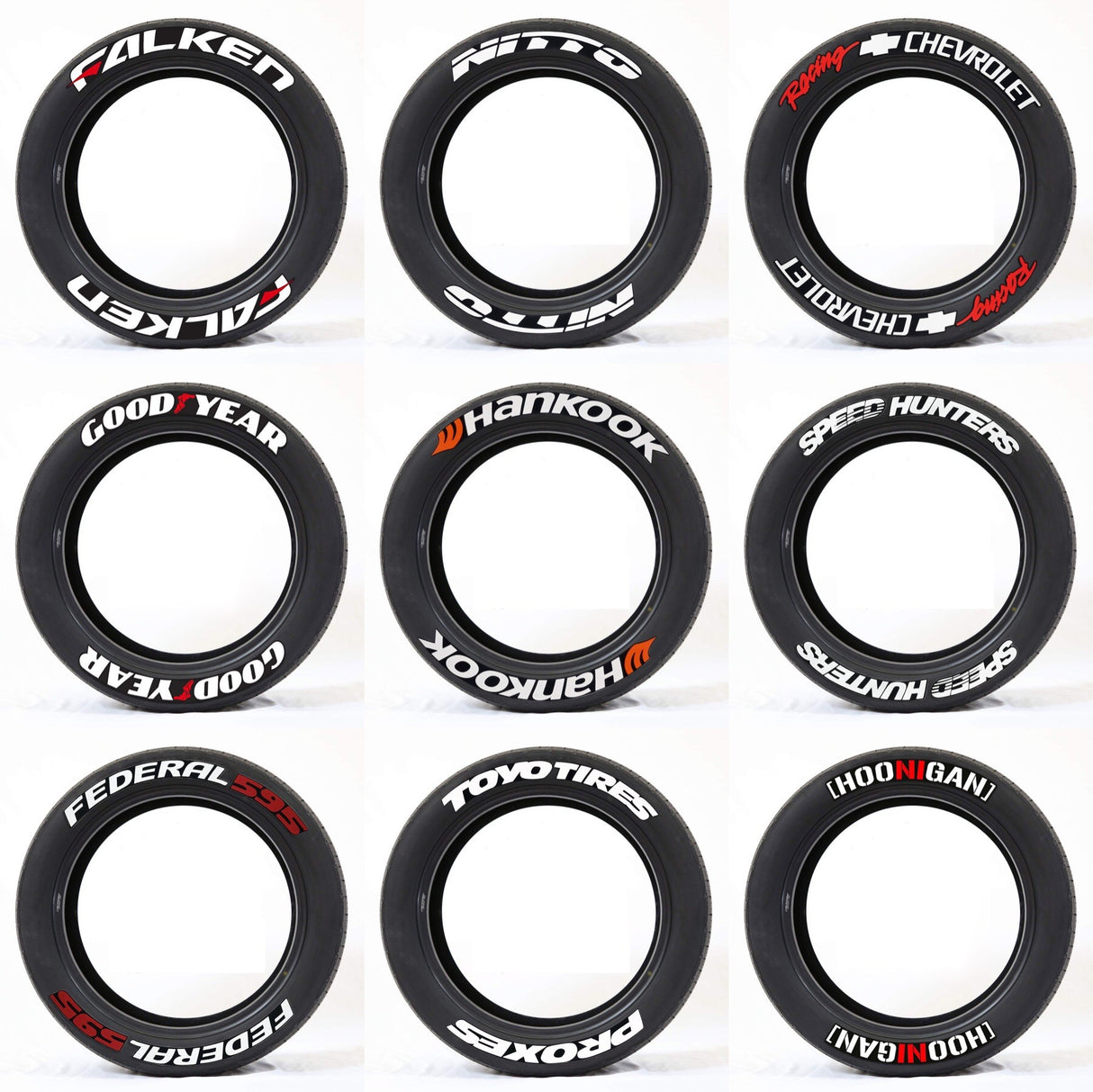 New Connected Car Tire Stickers, Tire Letter Stickers, English Letter 3D Stereoscopic Stickers - V.I.P Digital Presence