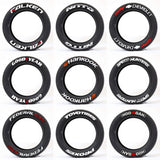 New Connected Car Tire Stickers, Tire Letter Stickers, English Letter 3D Stereoscopic Stickers - V.I.P Digital Presence