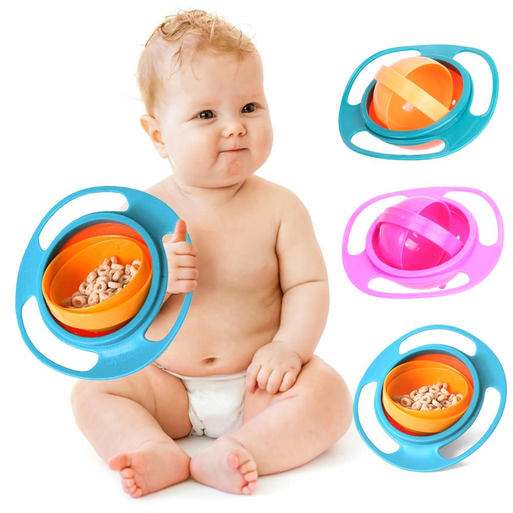Baby Feeding Dish Cute Baby Gyro Bowl Universal 360 Rotate Spill-Proof Bowl Baby Food Feeding Boxes - V.I.P Digital Presence