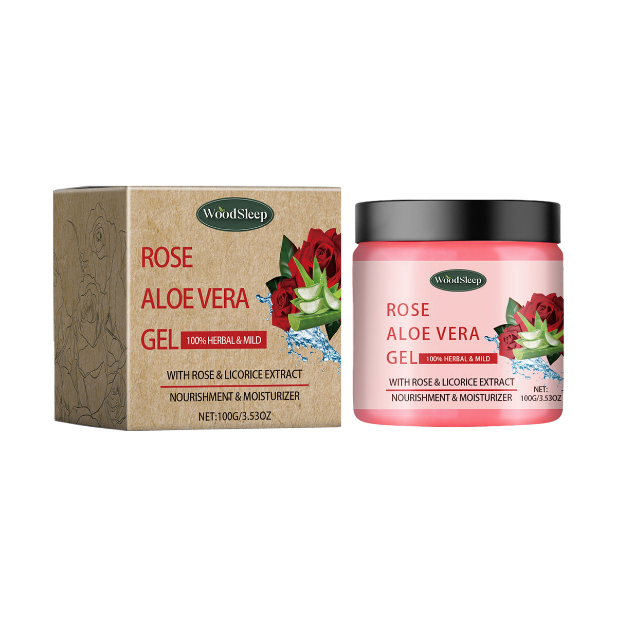 Rose Aloe Vera Water Hydrating Cream Firming And Moisturizing Tender Skin Gentle Moisturizing Repair Cream