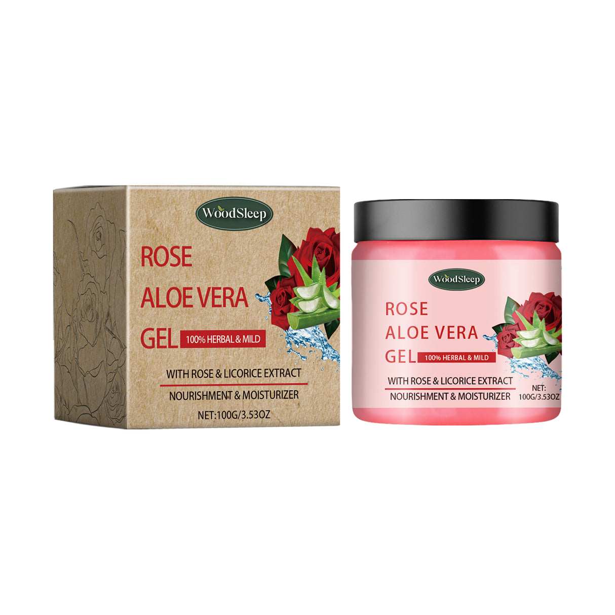 Rose Aloe Vera Water Hydrating Cream Firming And Moisturizing Tender Skin Gentle Moisturizing Repair Cream