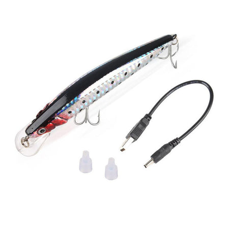 Twitching Fishing Lures Bait Electric Life-like vibrate fishing Lures USB Rechargeable Flashing LED light - V.I.P Digital Presence
