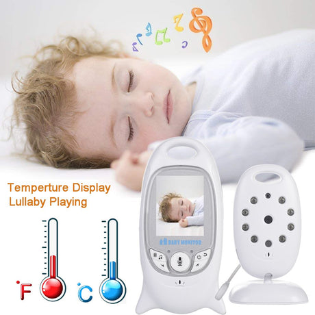 VB601 Baby Monitor 2 inch BeBe Baba Electronic Babysitter Radio Video Nanny Camera Night Vision Temperature Monitoring 8 Lullaby - V.I.P Digital Presence