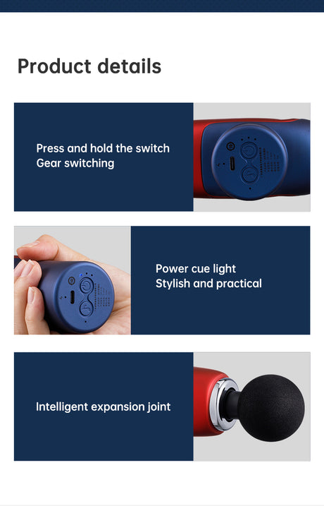 CP-F10 fascia gun muscle massager cervical muscle relaxer electric menstrual gun leg electric - V.I.P Digital Presence