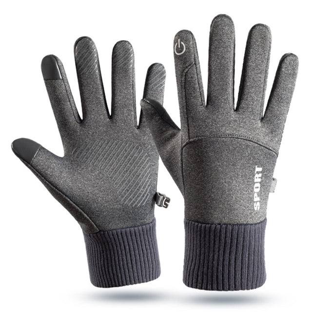 Outdoor gloves for men in winter warm and plush touch screen anti slip windproof and waterproof for women in winter - V.I.P Digital Presence
