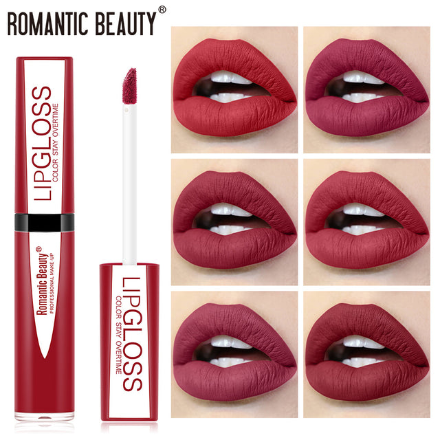 Romantic Beauty Waterproof Non-Stick Lip Glaze Portable Matte Texture Lip Gloss - V.I.P Digital Presence