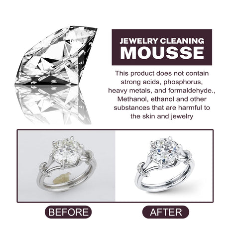Jewelry Cleaning Mousse, Watch Band Cleaning Liquid Gold Diamond Ring Jewelry Decontamination Maintenance Cleaning Agent - V.I.P Digital Presence