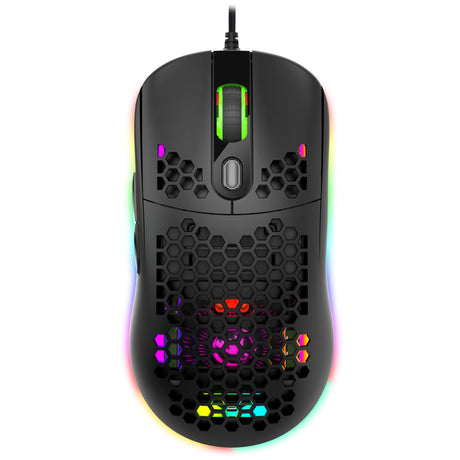 Hollow hole mouse RGB gaming luminous computer office mouse - V.I.P Digital Presence
