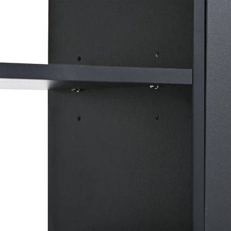 ONTREND modern shoe cabinet with 4 flipped drawers, multifunctional double-layer shoe storage with drawers, black. - V.I.P Digital Presence